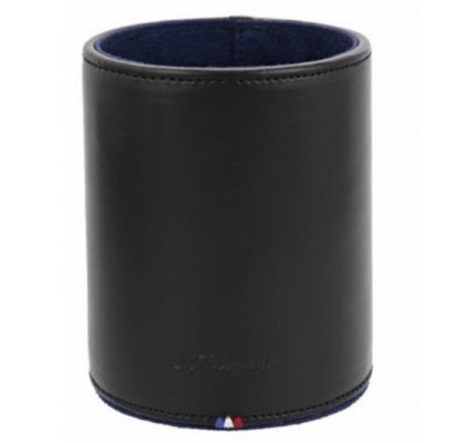 DUPONTS.T. Dupont Line D Black Leather Pen Holder Model 007110 - Elegant Desk AccessoryLEATHER GOODSEcecile