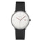 JUNGHANSJunghans Max Bill Automatic Bauhaus 027/4009.02 Men's Watch - 38mm White Dial, Black Leather StrapWATCHESEcecile