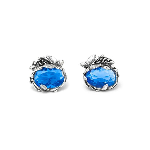 GIOVANNI RASPINIGiovanni Raspini 12083 Butterfly Eden Earrings – Sterling Silver & Sapphire Quartz, 1.8cmBIJOUXEcecile