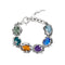 GIOVANNI RASPINIGiovanni Raspini 12091 Eden Animalier Bracelet – Sterling Silver, Multicolor Quartz, 19cmBIJOUXEcecile