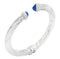 GIOVANNI RASPINIGiovanni Raspini 12291 Blue Blade Bangle – Sterling Silver, Blue CrystalsBIJOUXEcecile