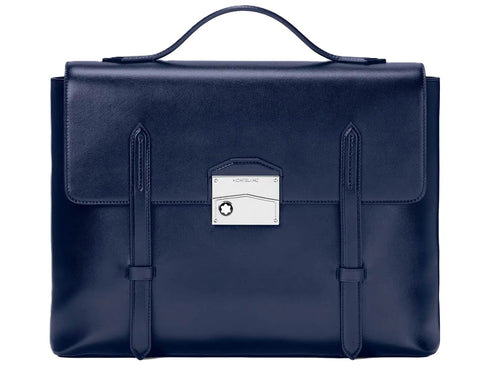 MONTBLANCMontblanc Meisterstück Neo Briefcase 131687 - Ink Blue Leather, Modern DesignLEATHER GOODSEcecile