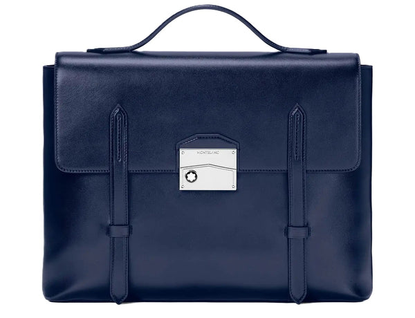 MONTBLANCMontblanc Meisterstück Neo Briefcase 131687 - Ink Blue Leather, Modern DesignLEATHER GOODSEcecile
