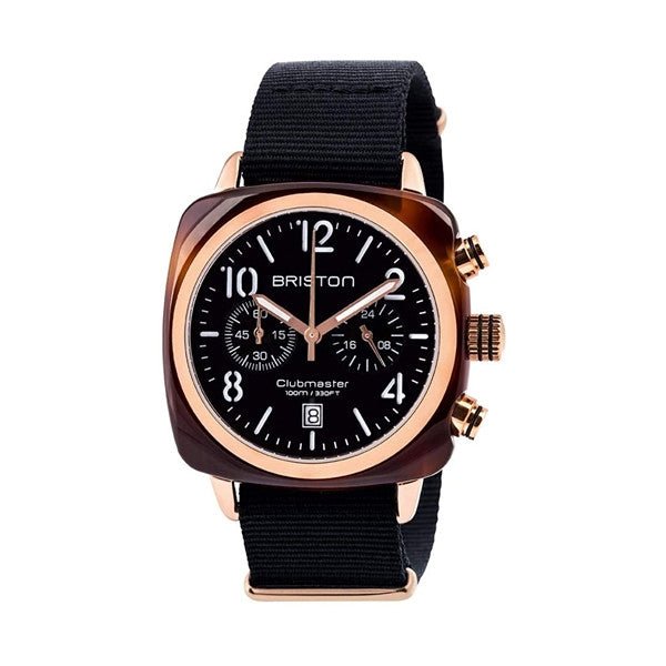 BRISTONBriston Clubmaster Classic Chronograph 40mm Black Dial Watch 14140.PRA.T.1.NBWATCHESEcecile