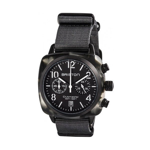 BRISTONBriston Clubmaster Classic Chronograph 40mm Black Dial Watch 15140.PBAM.GT.3.NGWATCHESEcecile