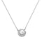 MAJORICAMajorica 15254 Women's Silver Necklace with White Pearl & Crystal HaloBIJOUXEcecile