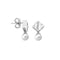 MAJORICAMajorica 15480.01.2.000.010.1 Women's Earrings – Rhodium - Plated Silver, 6mm White Pearls, Zirconia AccentsBIJOUXEcecile