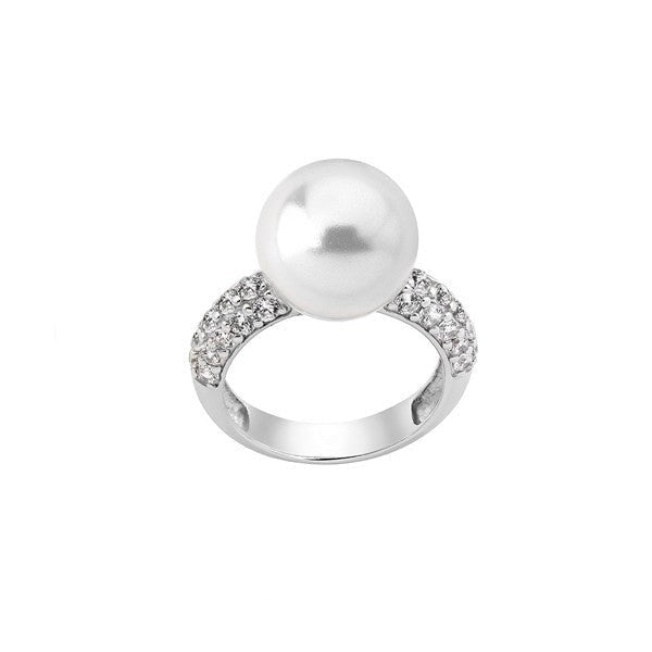 MAJORICAMajorica 15598.01.2.913.010.1 Women's Ring – Rhodium - Plated Silver, Simulated PearlBIJOUXEcecile