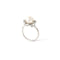 MAJORICAMajorica 16040 Women's Silver Ring with 8mm White Pearl & CZ LeavesBIJOUXEcecile