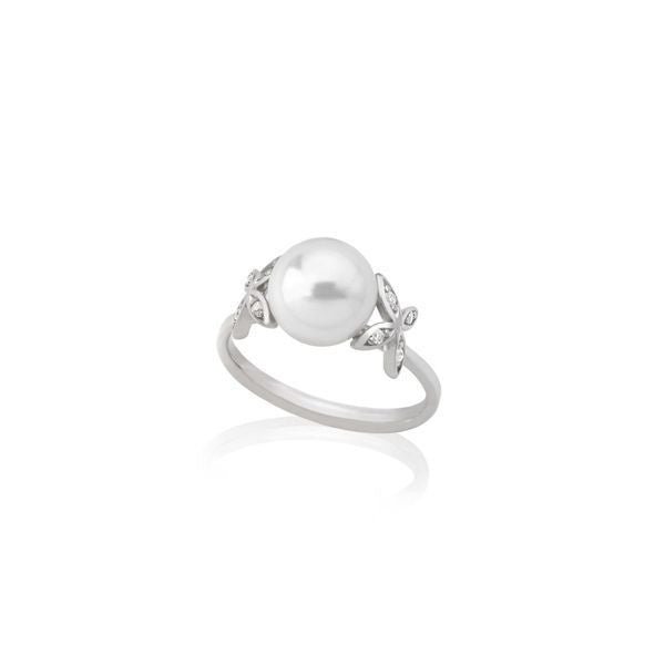 MAJORICAMajorica 16040.01.2.917.010.1 Women's Ring – Rhodium - Plated Silver, 10mm White Pearl, Size 17BIJOUXEcecile