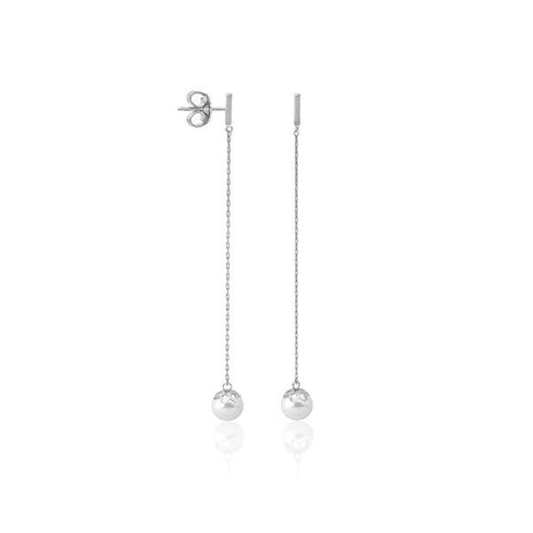 MAJORICAMajorica 16342.01.2.000.010.1 Women's Earrings – Rhodium - Plated Silver, Simulated PearlBIJOUXEcecile