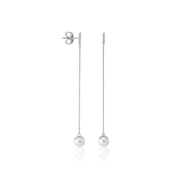 MAJORICAMajorica 16342.01.2.000.010.1 Women's Earrings – Rhodium - Plated Silver, Simulated PearlBIJOUXEcecile