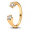 PANDORAPandora 163582C01 - 52 Shooting Stars Open Ring - 14k Gold - Plated, Size 52BIJOUXEcecile