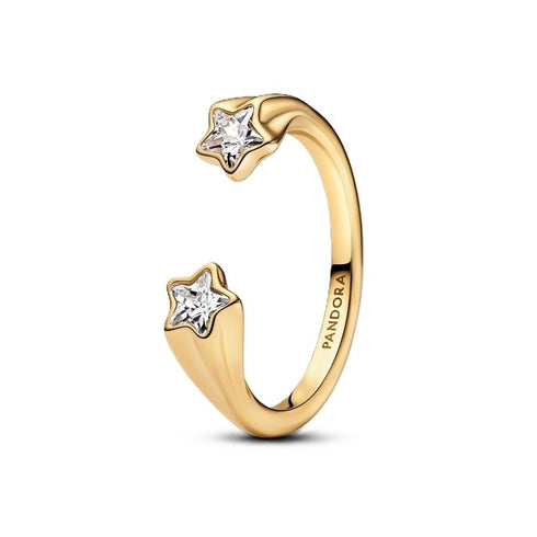 PANDORAPandora 163582C01 - 54 Shooting Stars Open Ring - 14k Gold - Plated, Size 54BIJOUXEcecile
