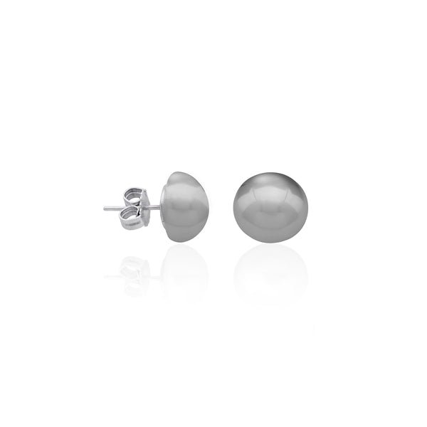 MAJORICAMajorica 16475.03.2.000.010.1 Women's Earrings – Rhodium - Plated Silver, 12mm Grey Mabé PearlsBIJOUXEcecile