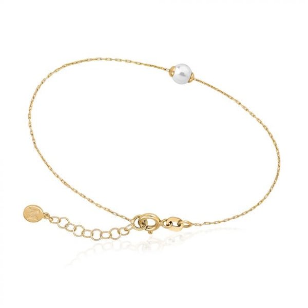 MAJORICAMajorica 16492.01.1.000.010.1 Women's Bracelet – Gold - Plated Silver, 5mm Pearl, AdjustableBIJOUXEcecile