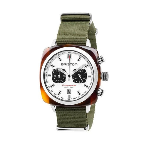BRISTONBriston Briston Clubmaster Sport Chronograph 42mm White Dial Watch 17142 - SA - TS - 2 - NGAWATCHESEcecile
