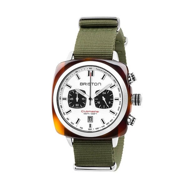BRISTONBriston Briston Clubmaster Sport Chronograph 42mm White Dial Watch 17142 - SA - TS - 2 - NGAWATCHESEcecile