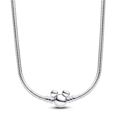 Pandora 393529C00-45 Collar de cadena serpiente Disney Mickey Mouse - Plata de ley, 45 cm