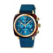BRISTONBriston Clubmaster Classic Chronograph 40mm Gold Acetate Blue Dial Blue NATO Strap 19140.PYA.T.31.NBDWATCHESEcecile