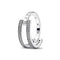 PANDORAPandora 192779C01 - 52 Signature Logo & Pavé Double Band Ring - Sterling Silver, Size 52BIJOUXEcecile