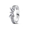 PANDORAPandora 193552C01 - 52 Sparkling Bow Double - Row Ring - Sterling Silver, Size 52BIJOUXEcecile