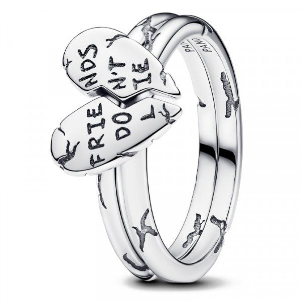 PANDORAPandora 193575C00 - 52 Stranger Things Friends Don't Lie Splittable Ring - Sterling Silver, Size 52BIJOUXEcecile