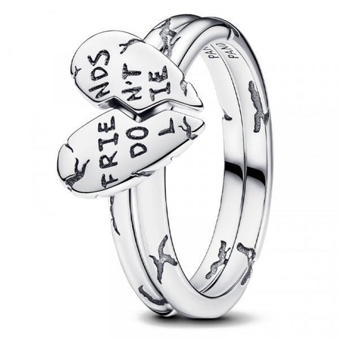 PANDORAPandora 193575C00 - 54 Stranger Things Friends Don't Lie Splittable Ring - Sterling Silver, Size 54BIJOUXEcecile