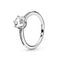 PANDORAPandora 198289CZ - 52 Clear Sparkling Crown Solitaire Ring - Sterling Silver, Size 52BIJOUXEcecile