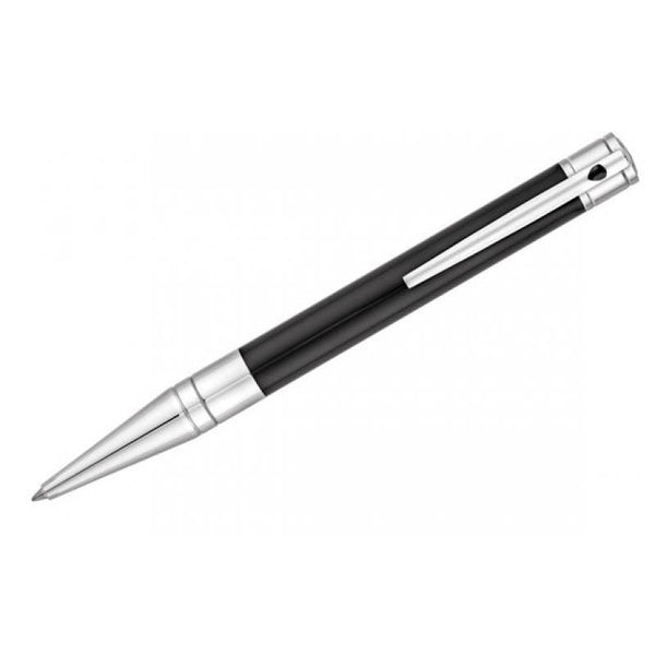 DUPONTS.T. Dupont D - Initial Ballpoint Pen Model 265200 - Black Lacquer and Chrome FinishPENEcecile