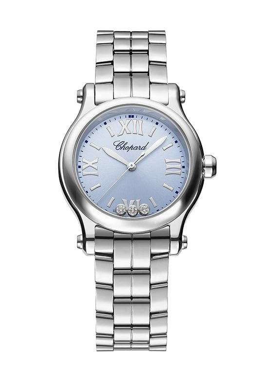 CHOPARDChopard Happy Sport 30mm Quartz Women's Watch, Blue Dial, Floating DiamondsWATCHESEcecile