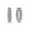 PANDORAPandora 292624C01 Timeless Pavé Single‑Row Sterling Silver Hoop Earrings – CZBIJOUXEcecile