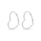 PANDORAPandora Asymmetrical Heart Hoop Earrings 297822 - Sterling Silver, 30mmBIJOUXEcecile
