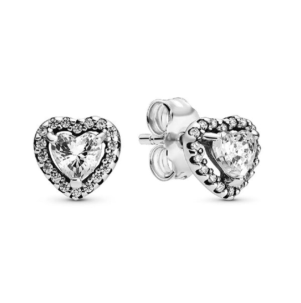 PANDORAPandora 298427C01 Elevated Heart Stud EarringsBIJOUXEcecile