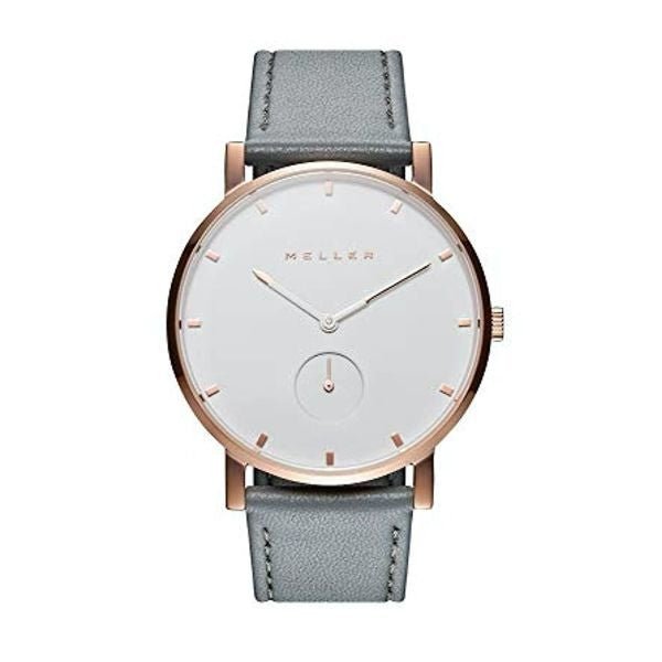 MELLERMeller Maori Roos Grey 2R - 1GREY Unisex Watch - Rose Gold Case, Grey Leather StrapWATCHESEcecile