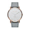 MELLERMeller Maori Roos Grey 2R - 1GREY Unisex Watch - Rose Gold Case, Grey Leather StrapWATCHESEcecile
