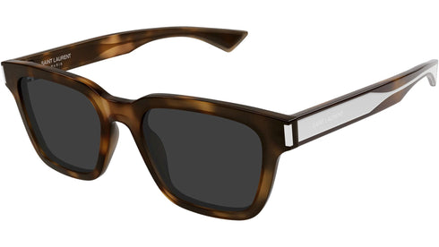 SAINT LAURENTSaint Laurent SL 790 Unisex Square Sunglasses – 53 mm Tortoiseshell Grey Lenses, UV400EYEWEAREcecile