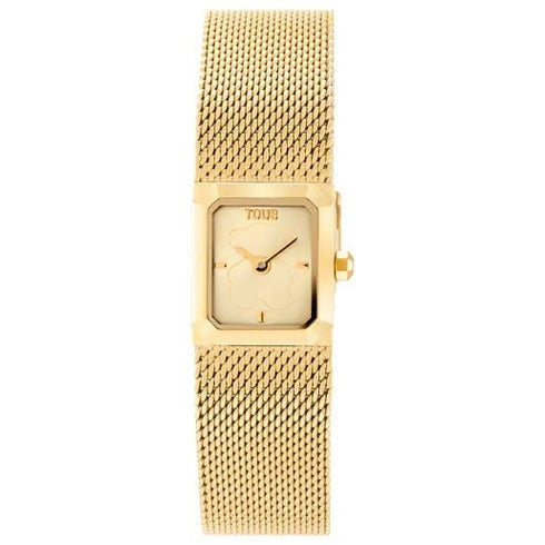TOUSTOUS Mini Mesh 3000141900 Women's Analog Watch - Gold Milanese Mesh BraceletWATCHESEcecile