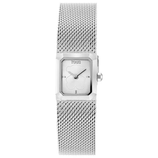 TOUSTOUS Mini Mesh Analog Watch 3000142000 - Stainless Steel Milanese Bracelet, Octagonal DialWATCHESEcecile