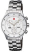 SWISS MILITARYSwiss Military by Chrono 30052.02 Men's Chronograph Watch, Silver Dial, Stainless Steel BraceletWATCHESEcecile