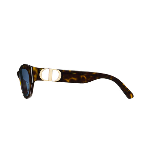 DIORDior 30 Montaigne B5U Cat - Eye Butterfly Sunglasses – Grey Lenses, Brown Acetate Frame with Gold CD HingeEYEWEAREcecile