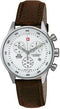 SWISS MILITARYSwiss Military by Chrono 34005.04 Unisex Chronograph Watch, White Dial, Brown Leather StrapWATCHESEcecile
