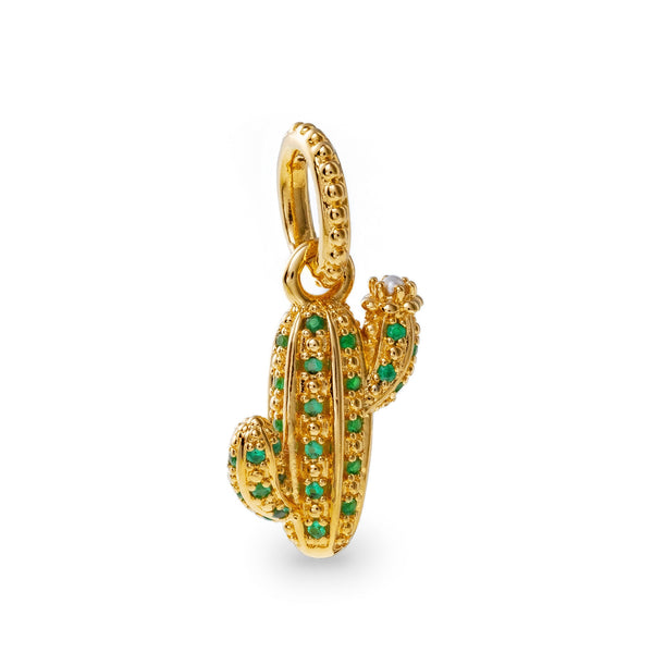 PANDORAPandora 361687C01 Sparkling Desert Cactus Pendant - 14k Gold - PlatedBIJOUXEcecile