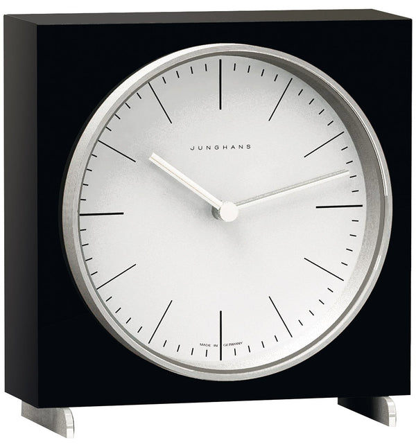 JUNGHANSJunghans Max Bill Tischuhr Funk 383/2202.00 Radio - Controlled Table Clock - Black Piano LacquerWATCHESEcecile