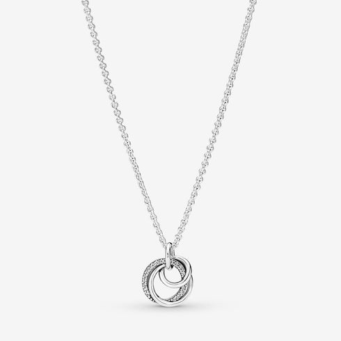 PANDORAPandora 391455C01 - 60 Family Always Encircled Necklace – Sterling Silver, 60cmBIJOUXEcecile