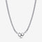 PANDORAPandora 392451C00 - 45 Moments Studded Chain Necklace – Sterling Silver, 45cmBIJOUXEcecile