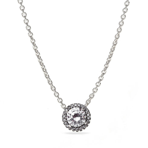 PANDORAPandora 396240CZ - 45 Classic Elegance Necklace - Sterling Silver with Clear Cubic Zirconia, 45cmBIJOUXEcecile