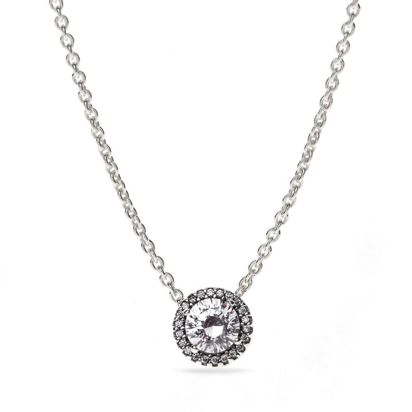 PANDORAPandora 396240CZ - 45 Classic Elegance Necklace - Sterling Silver with Clear Cubic Zirconia, 45cmBIJOUXEcecile