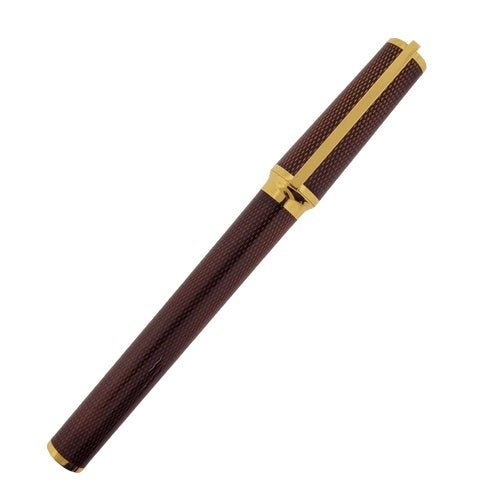 DUPONTS.T. Dupont Montparnasse Amber Chairman Fountain Pen Model 411286 - Gold - Plated FinishPENEcecile