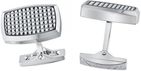DUPONTS.T. Dupont Palladium Finish Cufflinks Model 5504 - Blue Agate InlayBIJOXEcecile